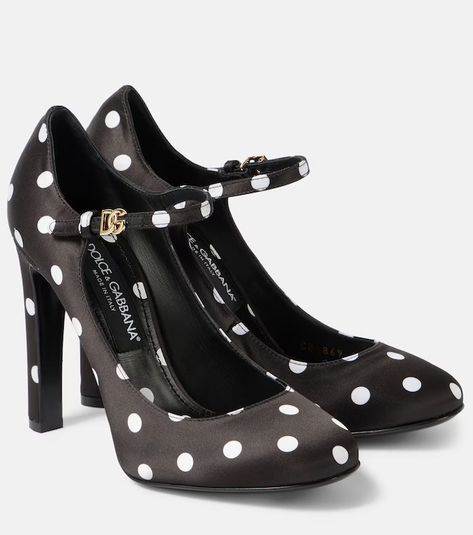 Designer Shoes for Women | Shop at Mytheresa Dolce And Gabbana Heels, Farfetch Shoes, Pink Closet, Polka Dot Shoes, Dr Shoes, Mid Heels Pumps, Dolce Gabbana Shoes, Designer Pumps, Chic Leather