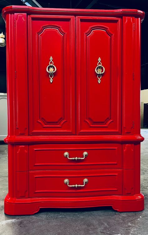 Storage Cabinet Wood, Dresser Console, Red Dresser, Armoire Dresser, Wood Bedroom Sets, Cabinet Wood, Dream Furniture, Wood Storage Cabinets, Console Storage