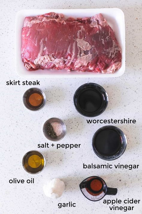 Skirt Steak Marinade - Creme De La Crumb Cube Steak Marinade, Slow Cooker Flank Steak, Mexican Rice Dishes, Skirt Steak Marinade, Kinds Of Steak, Grill Meat, Grilled Skirt Steak, Flank Steak Recipes, Cube Steak