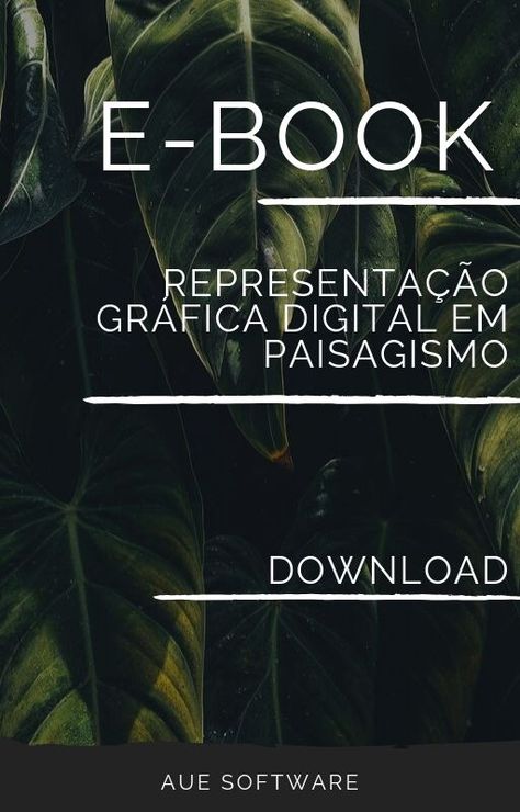 E-book: Representação Gráfica Digital em Paisagismo com os Softwares AutoLANDSCAPE e PhotoLANDSCAPE E-book, Lockscreen Screenshot, Design