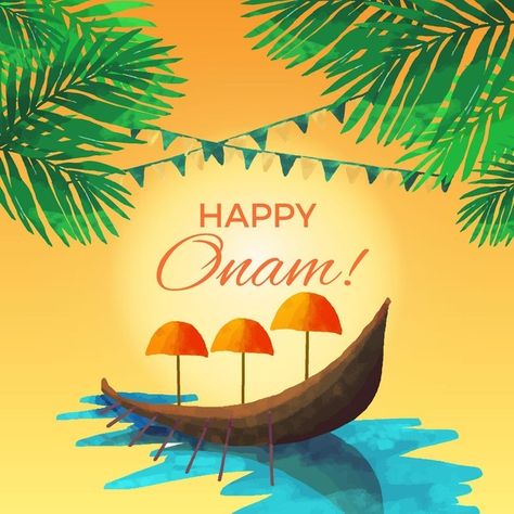 Watercolor onam illustration concept | Free Vector #Freepik #freevector #celebration #promotion #india #festival Onam Illustration, Kolam Art, Onam Celebration, Onam Festival, Happy Onam, Digital India, Special Prayers, Website Design Services, Indian Festivals