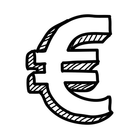 Euro Tattoo, Euro Sign, Money Tattoo, 3d Hand, Image Name, Money Sign, Tattoo Signs, Drawing Letters, Mo Design