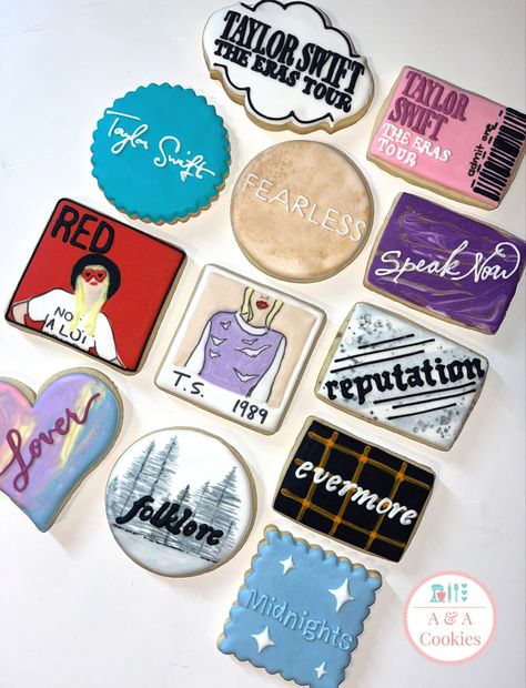 Taylor Swift Cakesicles, Taylor Swift Eras Tour Cookies, Eras Tour Cookies, Taylor Swift Cookies Eras, Taylor Swift Eras Cookies Decorated, Taylor Swift Cookies Chia, Taylor Swift Themed Cookies, Taylor Swift Inspired Cookies, Taylor Swift Birthday Cookies Decorated