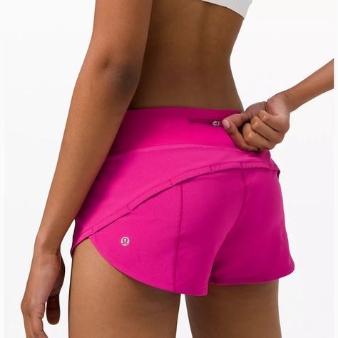 Speed Up Shorts, Lululemon Speed Up Shorts, Lululemon Outfits, Lululemon Hotty Hot Shorts, Hotty Hot Shorts, Shorts Lululemon, Raspberry Color, Cute Preppy Outfits, Lululemon Shorts