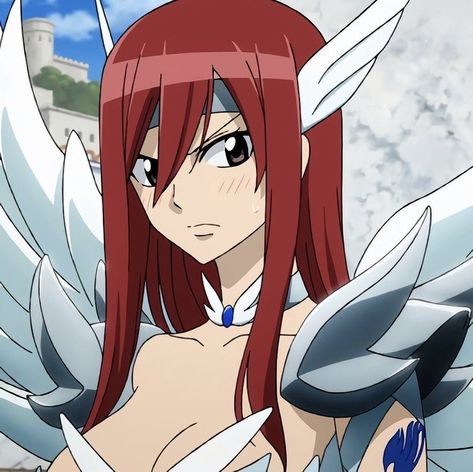 Erza || Fairy Tail Erza Fairy Tail, Erza Scarlet, An Anime, Fairy Tail, Anime Character, Scarlet, Angel, Red, Hair