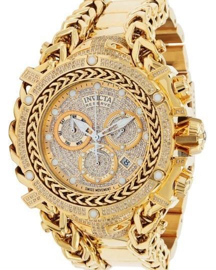 Golden Watch, Diamond Watches For Men, Watch Trends, Gold Watch Men, Automatic Watches For Men, Invicta Watches, Hand Watch, Mens Gold, Gold Case