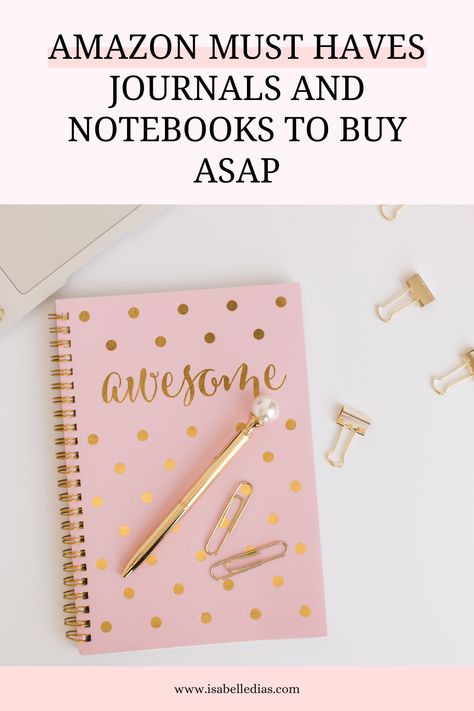 Looking for the best stationary supplies to start your daily journaling? In this guide I am sharing affordable Amazon must haves journals and notebooks to get you started! Best Journals To Buy, Best Stationary Supplies, Journal Like A Pro, Journals To Buy, Amazon Journals, Amazon Notebook, Best Stationary, Best Journals, Journals On Amazon