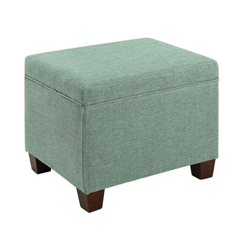 Lark Manor Akifa 22.50" Wide Upholstered Rectangle Storage Ottoman & Reviews | Wayfair Fabric Storage Ottoman, Display Furniture, Small Pillows, Fabric Storage, Ottoman Bench, Stylish Storage, Foam Cushions, Extra Seating, Storage Ottoman