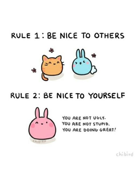 positive bunny posts Be Nice To Yourself, Cheer Up Quotes, Cute Inspirational Quotes, Trendy Quotes, Ideas Quotes, Quotes Positive, Be Nice, Happy Thoughts, Cheer Up