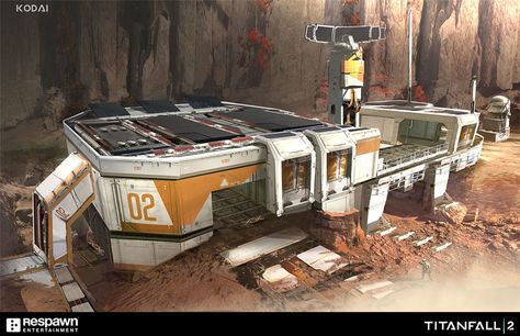 ArtStation - Titanfall2 Forward base Kodai, Jung Park Space Colony Concept, Scifi Building, Sci Fi Building, Titanfall 2, Sci Fi Architecture, Post Apocalyptic Art, Futuristic Building, Space Engineers, Base Building