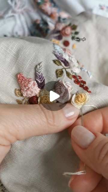 Embroidery Lessons, Thread Work, Ribbon Embroidery, May 31, Needle And Thread, A Rose, My Youtube Channel, Paper Crafts Diy, My Flower