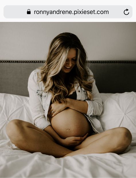 Maternity Pictures Diy How To Take, Bedroom Maternity Photos, In Home Maternity Shoot, Home Maternity Shoot, Indoor Maternity Photos, Home Maternity Photography, Diy Maternity Photos, Maternity Shoot Outfit, Pregnant Photography