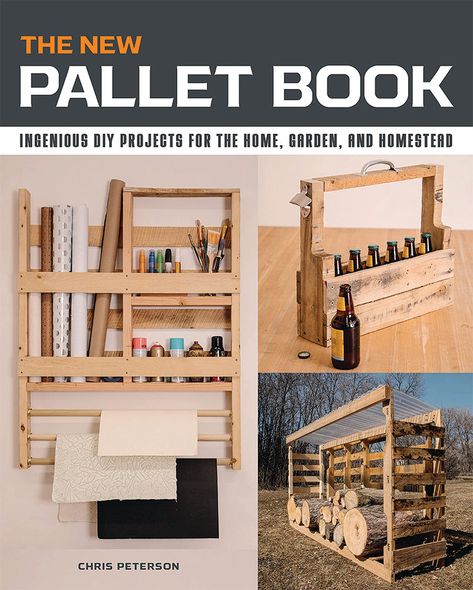 Upcycle that unwanted wood! The New Pallet Book updates a unique woodworking book with 25+ new ways to take a stack of pallets and put them to use. Join home improvement author Chris Peterson for a complete guide to deconstructing and repurposing pallets. This edition, with tons of new content and more than 50 projects and ideas, features everything from dead-simple builds like pathway pavers and a mug holder to more challenging projects like a recycling bin holder and bathroom magazine box. It'