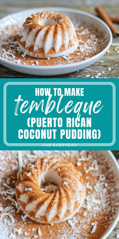 Puerto Rican Coconut Dessert, Costa Rican Desserts Recipes, Coconut Flan Puerto Rican, Valencia Cake Puerto Rican Recipe, Tembleque Puerto Rico Receta, Malanga Recipes Puerto Rico, Puerto Rican Pasteles Recipe, Puerto Rico Desserts, Tembleque Puerto Rico Recipes