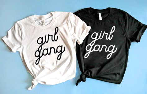 Girl Gang Shirt, Girls Weekend Shirts, Nashville Trip, Girls Trip Shirts, Etsy Inspiration, Mommy And Me Shirt, Bachelorette Party Outfit, New Years Shirts, Group Shirts