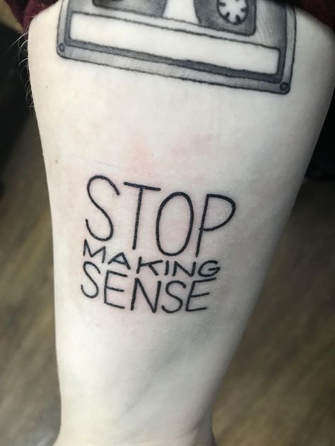 Talking Heads Tattoo, Head Tattoos, Talking Heads, Get A Tattoo, A Tattoo, Future Tattoos, New Wave, Graphic Tank Top, Tattoo Quotes