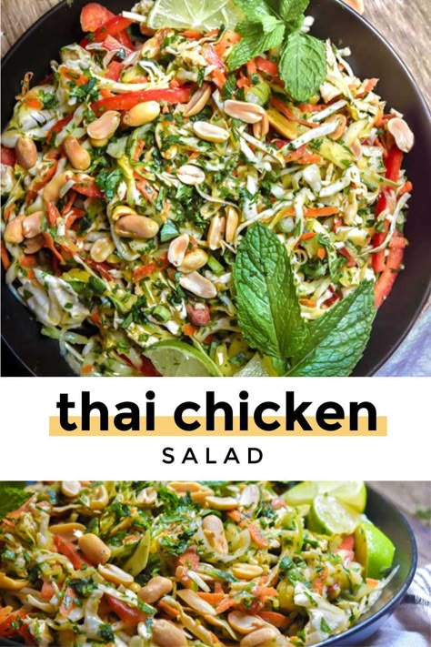 Low Carb Chicken Salad, Mexican Chicken Salads, Asian Salads, Southwest Chicken Salad, Thai Chicken Salad, Thai Salads, Bbq Chicken Salad, Keto Salads, Chicken Curry Salad