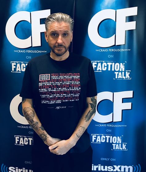 Craig..."Proud to wear my support of our service members—get your USO t-shirt today!" 5/7/2018 Craig Ferguson, Tattoos With Meaning, Meant To Be, Celebrities, Tattoos, Movie Posters, T Shirt, Film Posters