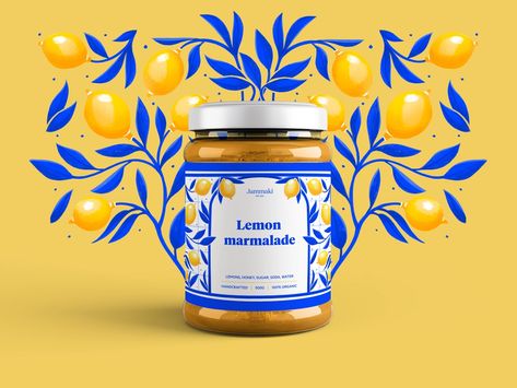 Case Study: Jam Packaging Design by tubik.arts on Dribbble Jam Packaging Design, Wine Bottle Label Design, Jam Packaging, Lemon Marmalade, Jar Packaging, Juice Packaging, Bottle Label Design, Jar Design, Candle Packaging