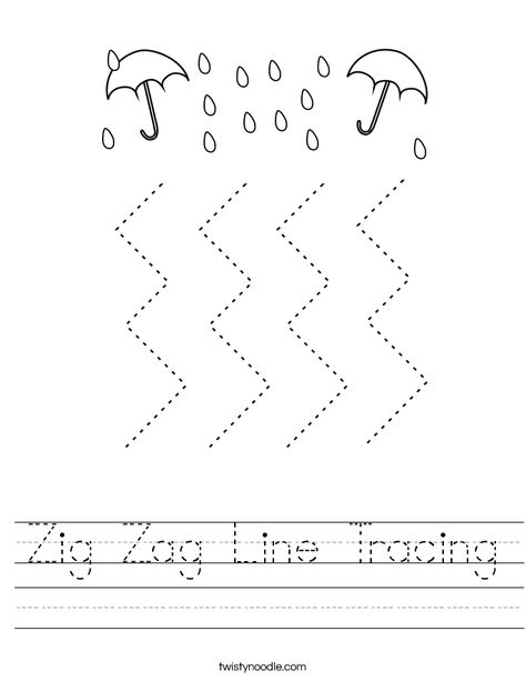 Zig Zag Line Tracing Worksheet - Twisty Noodle Zig Zag Activities For Preschool, Tracing Lines Activities, Zigzag Tracing Worksheet, Line Trace Worksheet, Tracing Vertical Lines Worksheets, Prewriting Worksheets, Zig Zag Lines, Line Tracing Worksheets, Line Tracing