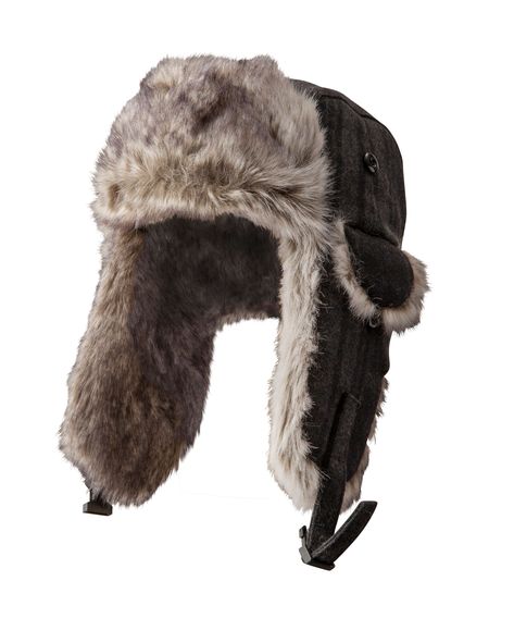 Our exclusive design from WindRiver this aviator-inspired hat has a lumberjack-style plaid exterior and faux fur trim to keep you snug warm and ready to face another Canadian winter. It has a chin strap to keep your hat secure and your ears protected during windy weather. Cool Winter Hats, Trapper Hat Aesthetic, Trapper Hat Outfit, Lumberjack Hat, Russia Clothes, Russian Winter Hat, Lumberjack Style, Russian Hat, Snow Hat