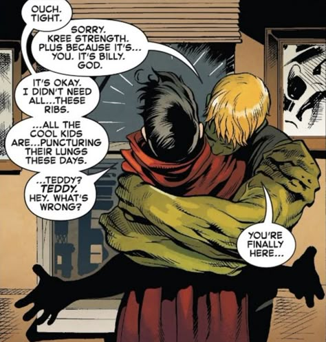 Hulkling Marvel, Hulkling X Wiccan, Teddy And Billy, Hulkling And Wiccan, Billy And Teddy, Wiccan Hulkling, Wiccan And Hulkling, Marvel Heroes Names, Wiccan X Hulkling