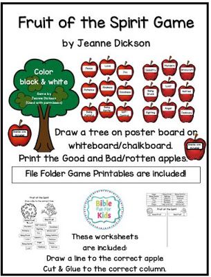 Fruit of the Spirit Game, worksheets and File Folder Game #Biblefun #Bibleforkids #Biblegame #fruitoftheSpirit Fruit Of The Spirit Lessons For Preschoolers, Fruit Of The Spirit Games Activities, Fruit Of The Spirit Craft For Teens, Fruit Of The Spirit Game, Fruit Of The Spirit Games For Kids, Fruit Of The Spirit Vbs, Fruits Of The Spirit Craft, Fruit Of The Spirit Games, Fruit Of The Spirit Crafts