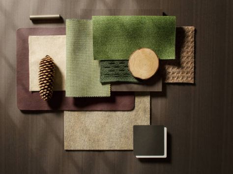 Designtex Biophilia Collection | NeoCon 2017 Steelcase Office, Materials Board Interior Design, Office Furniture Solutions, Mood Board Interior, Sample Board, House Color Palettes, Material Board, Biophilic Design, Hospital Design