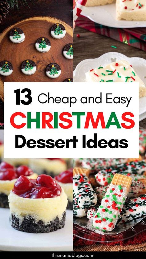 MINI CHEERY CHEESECAKES Cheap Christmas Treats, Cheap Christmas Desserts, Quick Easy Christmas Treats, Christmas Sweets Easy, Christmas Party Desserts, Christmas Desserts Ideas, Cute Christmas Desserts, Christmas Eve Day, Homemade Christmas Cake