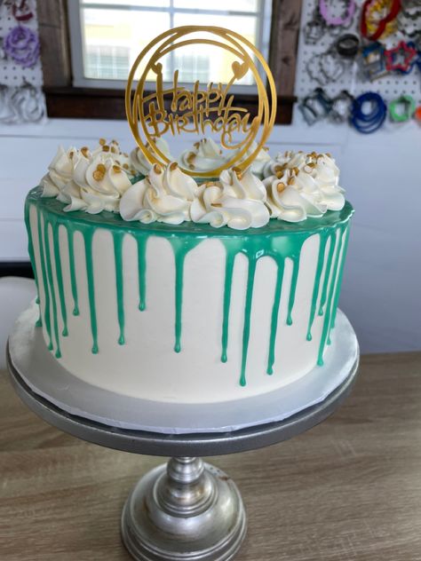 Drip Cake, Drip Cakes, Birthday Cake, Turquoise, Cake, Birthday