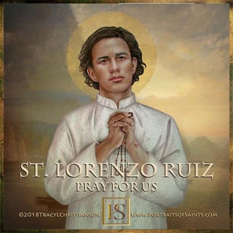 St Lorenzo Ruiz, Saint Lorenzo, Binondo Manila, Happy Feast Day, Happy Feast, Nagasaki Japan, Saint Lawrence, 28 September, Pope John Paul Ii