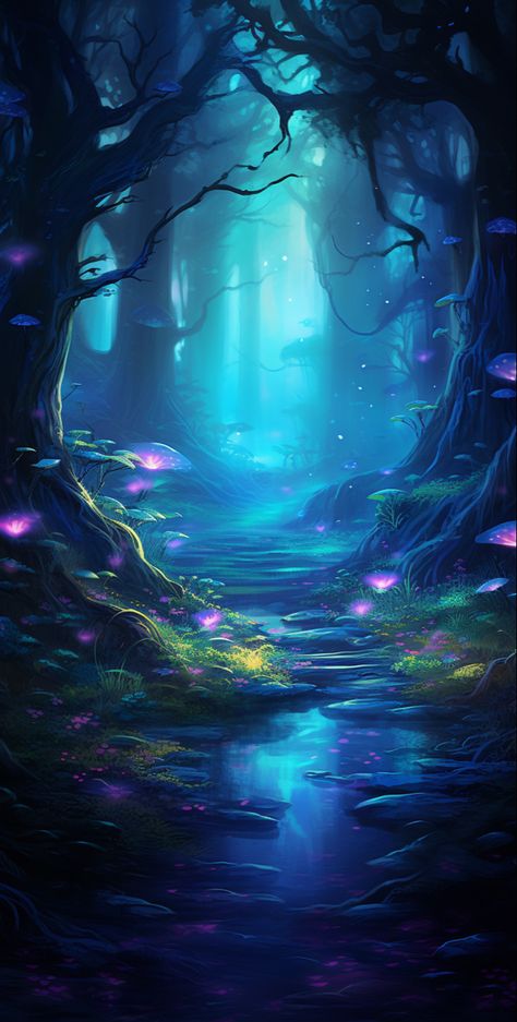 Forest Iphone Wallpaper, Forest Island, Fantasy Backgrounds, Dream Inspiration, Alien Landscape, Mystical Animals, Waterfall Art, Amazon Warrior, Lucid Dream