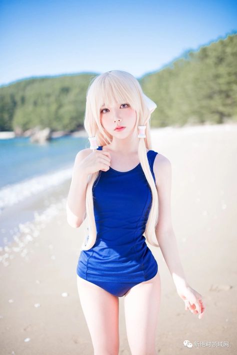 Chi Chobits, Hot Anime Cosplay, Japanese Swimsuit, Anime Superhero, Swimsuit Cosplay, Costumes Wigs, Asian Cosplay, 사진 촬영 포즈, Kawaii Cosplay