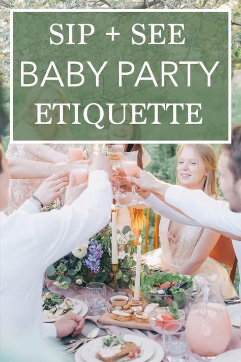 Sip and See Baby Party Etiquette - Do's and Don't for the Perfect Party! Neutral Sip And See, Soo And See Party, Sip And See Party Favors, Sip Ans See Shower Ideas, Sip And See Menu Food Ideas, Spring Sip And See, Sip And See Adoption Party, Sip And See Brunch Ideas, Sip N See Party Ideas Boy