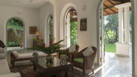 Villa Pooja Kanda in Koggala, Sri Lanka - 5 bedrooms Colonial Mansion, Dutch Colonial, Luxury Villa Rentals, Beautiful Living Rooms, Villa Rental, Colonial Style, Colonial House, Private Villas, Luxurious Bedrooms