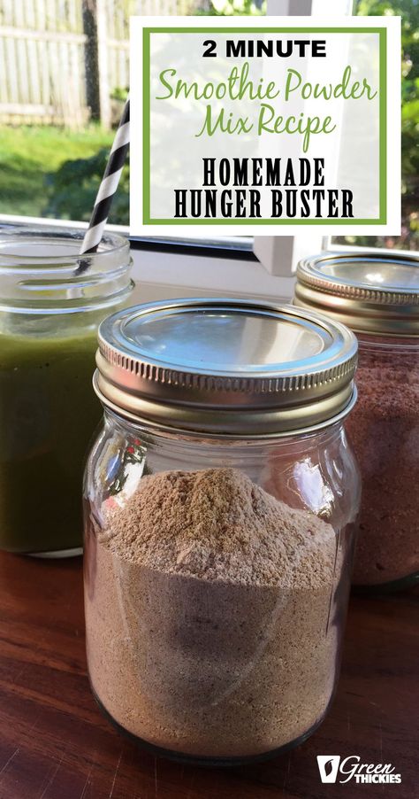 Smoothie Powder Recipes, Smoothie Mix Powder, Smoothie Powder, Homemade Protein Powder, Smoothie Boosters, Easy Green Smoothie Recipes, Green Thickies, Sweet Potato Flour, Meal Replacement Powder