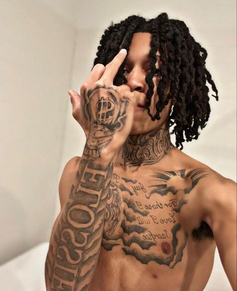 Hood Neck Tattoo For Guys, Calf Sleeve Tattoo, Fire Tattoos, Best Neck Tattoos, Girl Gang Aesthetic, Light Skin Men, Neck Tattoo For Guys, Fire Tattoo, Neck Tattoos