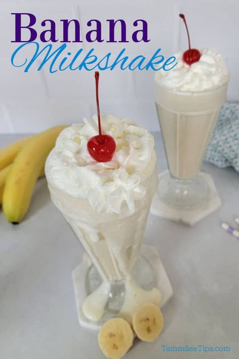 Pudding Milkshake, Banana Pudding Milkshake, Banana Milkshake Recipe, Peach Milkshake, Strawberry Banana Milkshake, Homemade Milkshake, Magnolia Bakery Banana Pudding, Banana Pudding Poke Cake, Oreo Milkshake