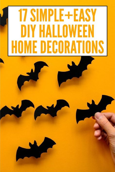 Small Halloween Decorations, Halloween Decor Diy Indoor, Halloween Crafts For Kids To Make, Halloween Decorations For Kids, Lazy Halloween, Easy Diy Halloween Decorations, Green Halloween, Toddler Essentials, Halloween Decorations Diy Outdoor