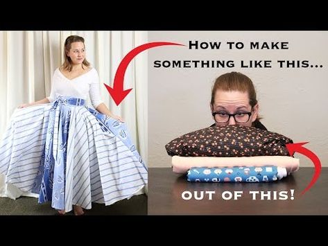 The Split Side, Adjustable Waist, Giant Pockets Skirt Tutorial! [Part 1] - YouTube Split Skirt Pattern, Split Side Skirt, Historical Clothing Patterns, Textiles Ideas, Side Split Dress, Adjustable Dress, Sewing Clothing, Sewing Basket, Skirt Tutorial