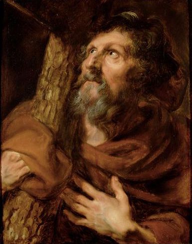 Anthonis van Dyck 064 - Anthony van Dyck - Wikimedia Commons Andrew The Apostle, Kunsthistorisches Museum Wien, Saint Andrew, Ringling Museum, Saint Philip, Anthony Van Dyck, Peter Paul Rubens, Baroque Art, Great Paintings