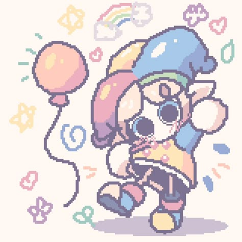 hi!!! its really hot and im not feeling well!!! i drew this with my finger using dotpict :3 heat makes me feel like im violently ill and its toooo hot!!! also my car needs new brakes so thats so scary :0 anyway honk!!! yknow??? . . #dotpict #clowncore #clowns #chibi #sillycore #kawaiiart Clowncore Drawing Ideas, Chibi Clown Drawing, Heat Drawing Ideas, Aesthetic Clown Pfp, Horror Clown Aesthetic, Clown Ferret, Clown Art Pfp, Happy Clown Drawing, Chibi Clown