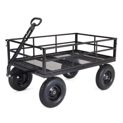 Dump Cart, Garden Wagon, Utility Wagon, Car Diy, Wagon Cart, Steel Bed, Rat Rods Truck, Bed Liner, Utility Cart