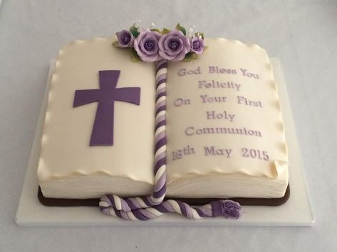 Bible Cake, Cake Paris, First Holy Communion Cake, Holy Communion Cakes, Religious Cakes, Holy Communion Party, First Communion Cakes, Confirmation Cakes, First Communion Cake