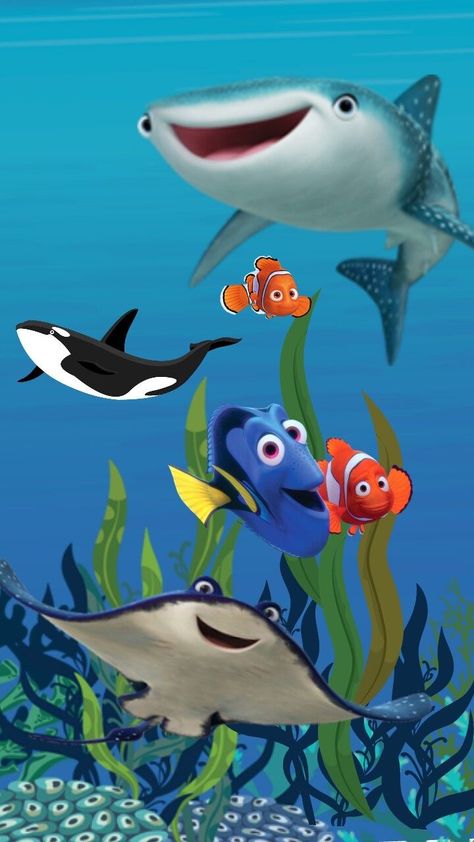 Disney Characters Nemo, Nemo Movie, Finding Nemo Characters, Nemo Fish, Nemo Disney, Fish Cartoon, Disney Finding Dory, Disney Finding Nemo, Paw Patrol Toys