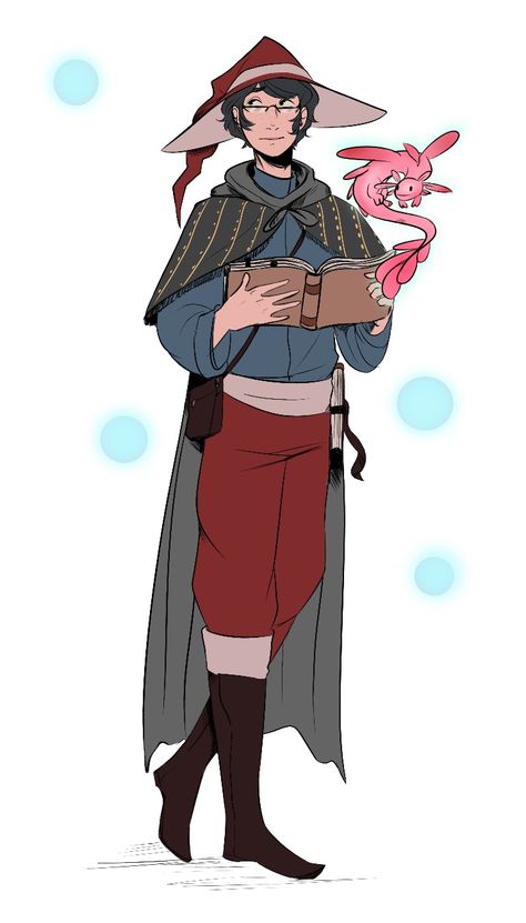 Wizard Student, Nonbinary Wizard, Order Of Scribes Wizard Dnd, Wizard Study, Wizard Oc Male, Modern Wizard Character Design, Wizard Pose, Wizard Clothes, Wizard Oc