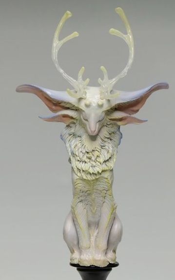 Deer Creature Design, Deer Character Design, Horror Creatures, Puppet Design, Creature Sculpture, Fairy Sculpture, Deer Sculpture, Creepy Animals, A Deer