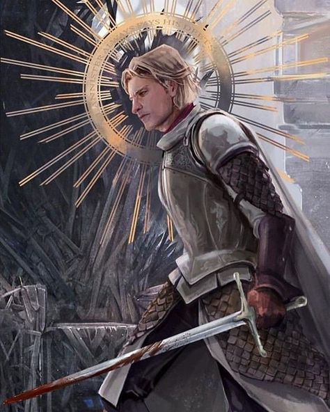 Maggie Henstorf sur Instagram : "Jaime Lannister" by @jewellpopp #gotfanart #gameofthronesfanart #gameofthronesart #gameofthrones #art #asongoficeandfire… Knight Portrait, Lannister Art, Game Of Thrones Jaime, Game Of Thrones Artwork, Fire Fans, George Rr Martin, Asoiaf Art, Jaime Lannister, Gra O Tron