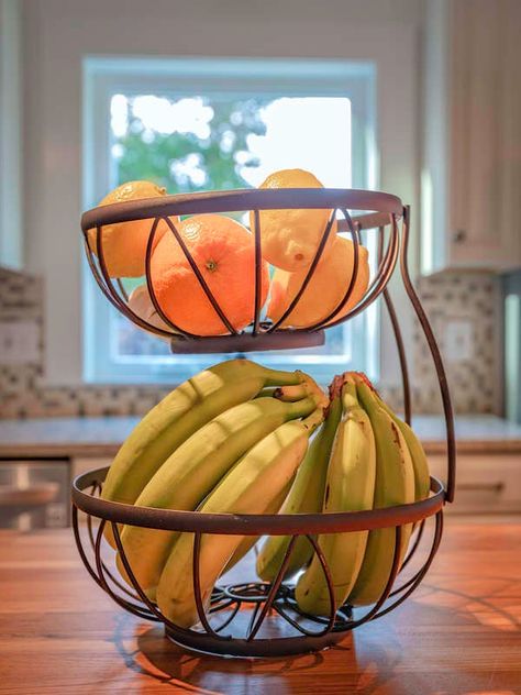 A Bowl of Fruit Off Counter Fruit Storage, Where To Put Fruit Bowl In Kitchen, Fruit Holder Ideas Counter Space, Where To Put Fruit In Kitchen, Counter Fruit Bowl, Fruit Bowl Countertop, Fruit Bowl For Countertop, Counter Top Fruit Storage Ideas, Kitchen Fruit Bowl Decor