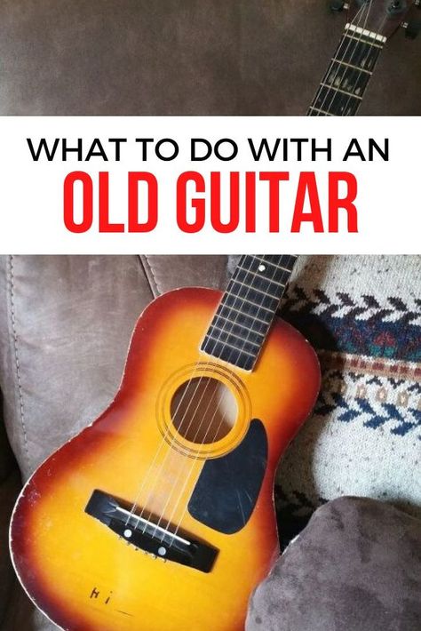 Guitar Upcycle Repurposed, Repurposed Guitar Ideas, Recycled Guitar Craft, Guitar Repurpose Ideas, Guitar Recycle Project, Decorated Guitars Diy Ideas, Guitar Diy Projects, Guitar Diy Decor, Old Guitar Repurpose